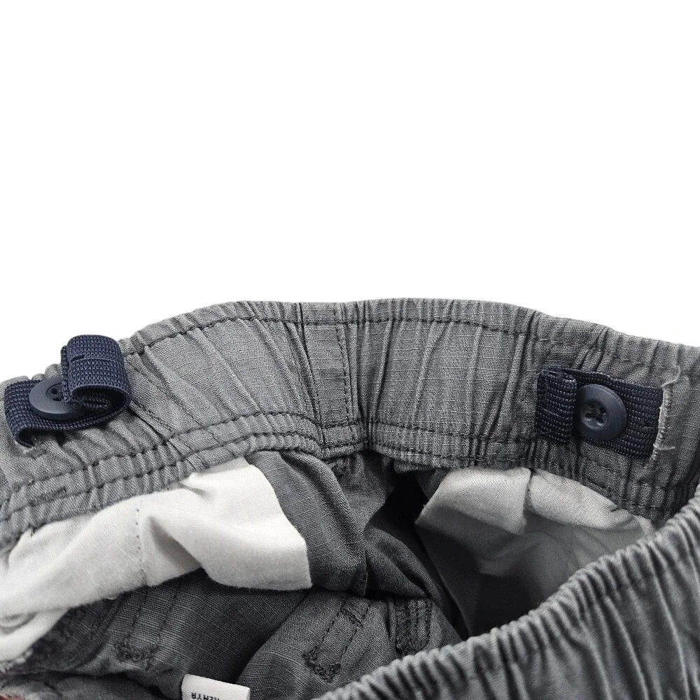 The Childrens Place Boys Gray Cargo Shorts Size 6 Elastic Waist‎ Adjustable Tab